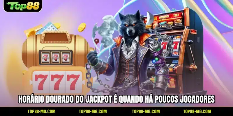 Horário dourado do jackpot é quando há poucos jogadores