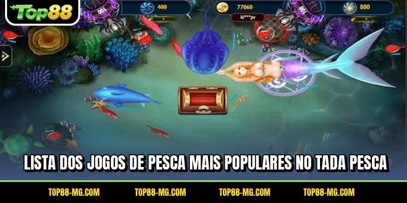 Lista dos jogos de pesca mais populares no Tada Pesca