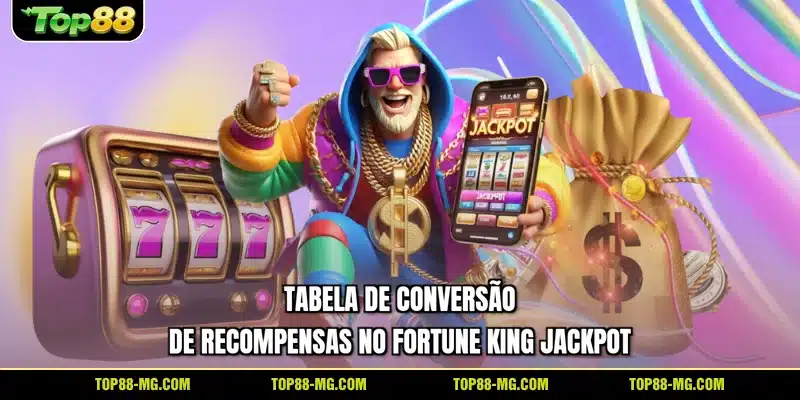 Tabela de conversão de recompensas no Fortune King Jackpot